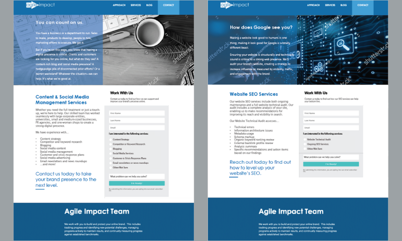 Landing Pages